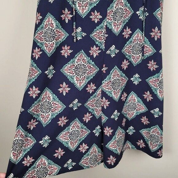 Illa Illa Sphagetti Straps Romper Navy Blue Floral Boho Size M - Picture 3 of 12